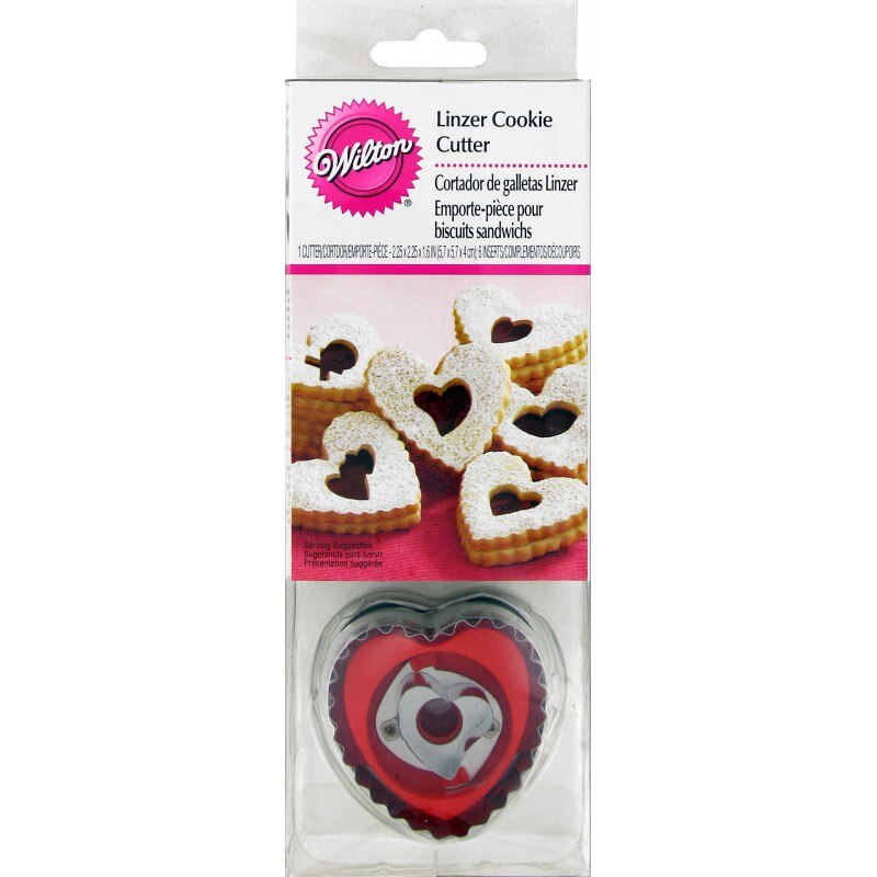Decupator Linzer, forma de inima, Wilton